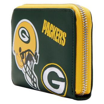 NFL Green Bay Packers Patches Zip Around Wallet, Image 2