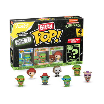 Bitty Pop! Teenage Mutant Ninja Turtles 4-Pack Series 1, Image 1
