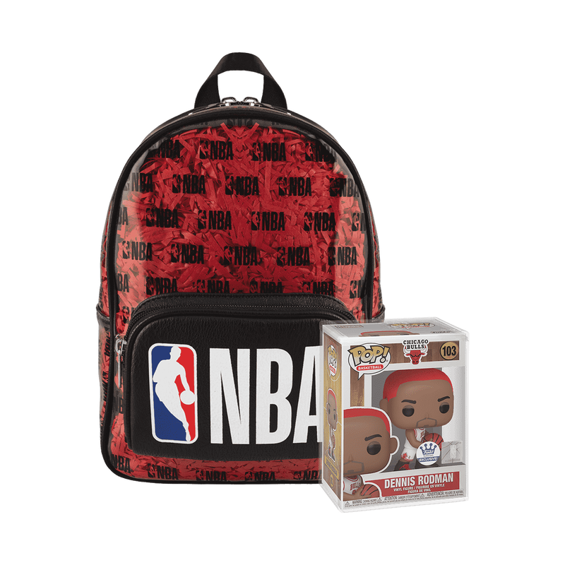 Limited Edition Bundle - NBA Stadium Mini Backpack and Pop! Dennis Rodman, , hi-res view 1