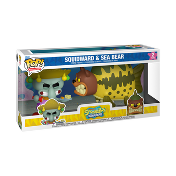 Pop! Squidward & Sea Bear 2-Pack, Image 2