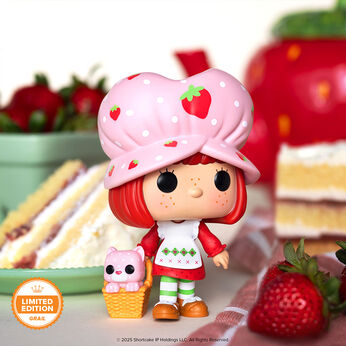 Pop! Strawberry Shortcake with Custard with Pop! Protector, Image 1