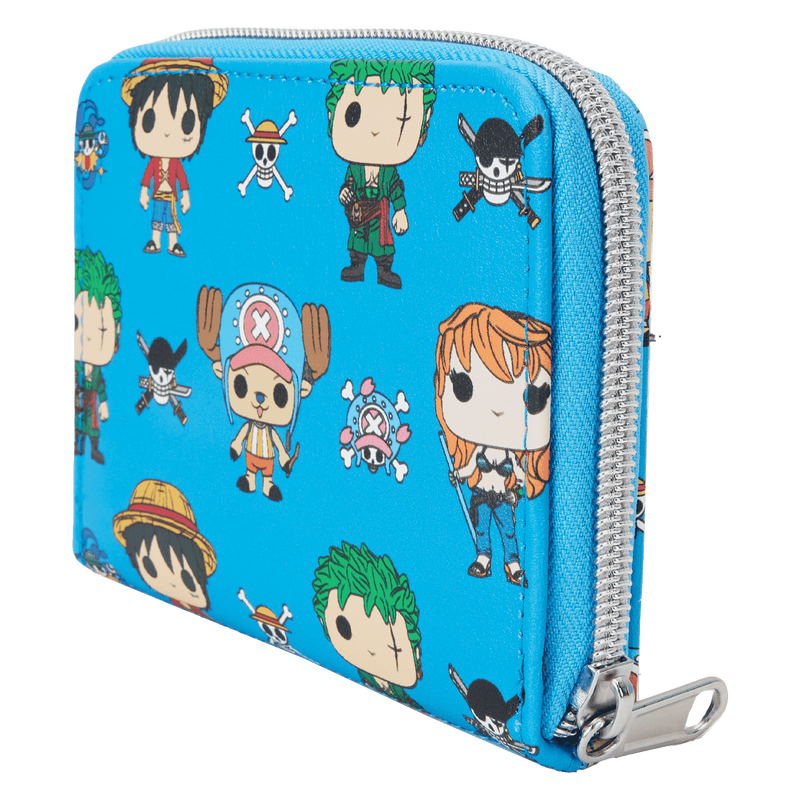 One Piece Straw Hat Crew Zip Around Wallet, , hi-res view 4