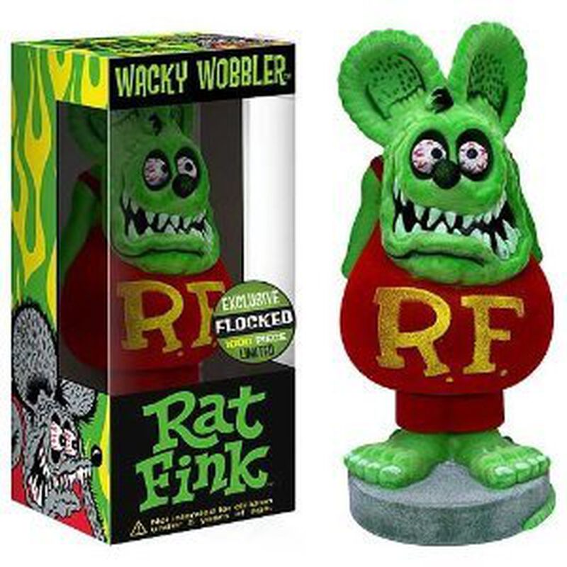 Rat Fink: Flocked Bobblehead, , hi-res view 1