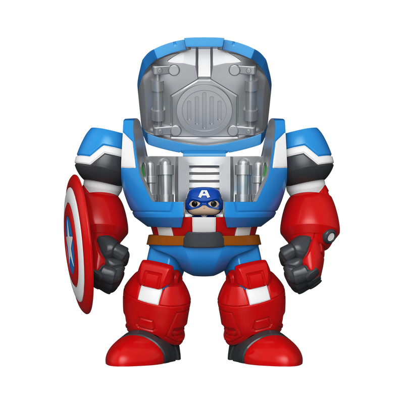 Bitty Pop! Bitty Bot Captain America Mech with Captain America, , hi-res view 4
