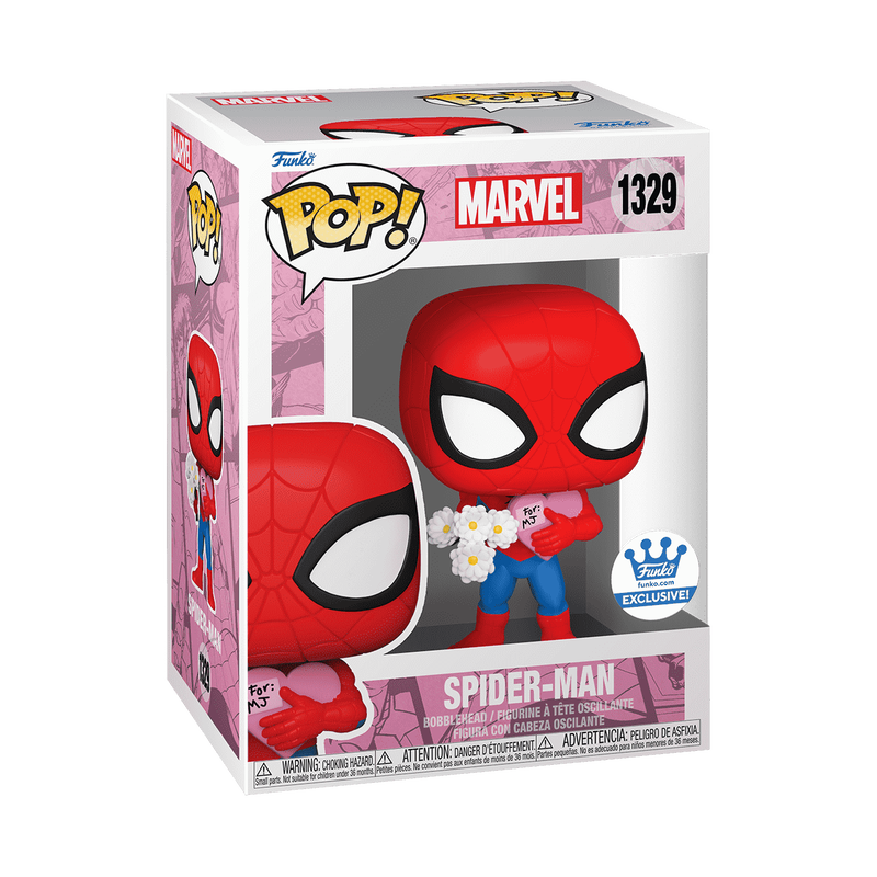 レアFUNKO POP! スパイダーマン ハート バレンタイン限定 Pop! Spider-Man with Flowers