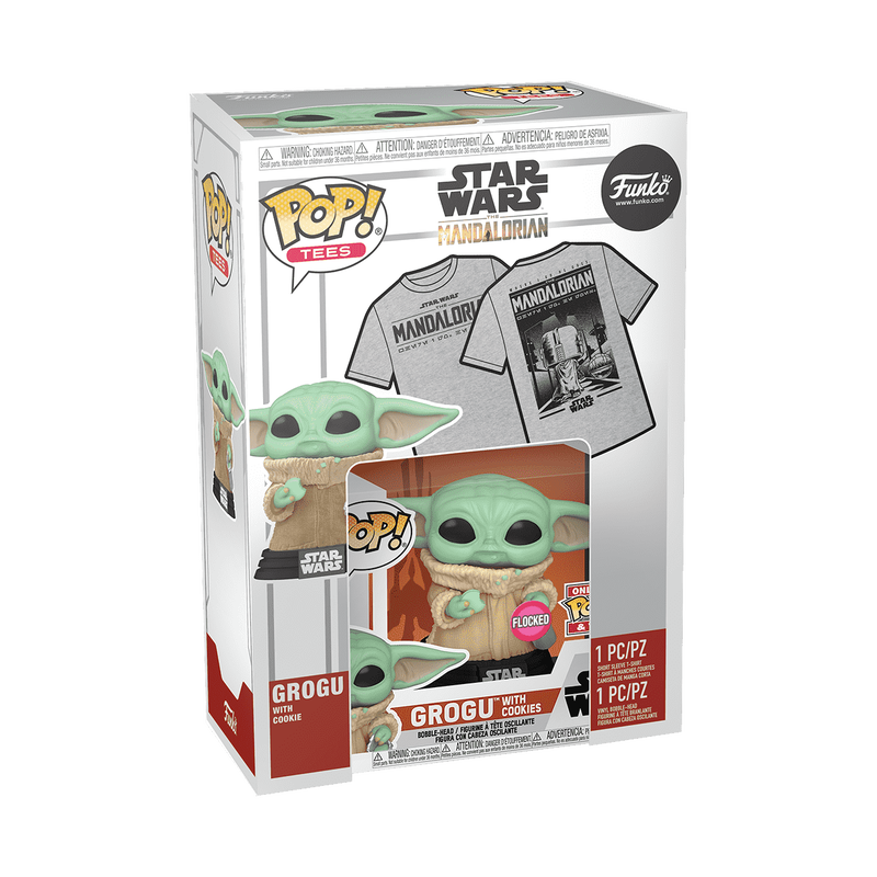 Pop! & Tee The Mandalorian Grogu with Cookies (Flocked), , hi-res view 2
