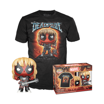 Pop! & Tee Heavy Metal Deadpool (Metallic), Image 1