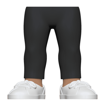 BAP- FM - SK3 - Legs - GY Legging WH Sho, Image 1