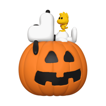 Pop! Deluxe Snoopy & Woodstock with Pumpkin, Image 1
