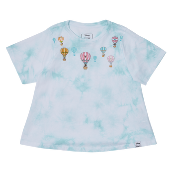 Mickey & Friends Hot Air Balloon Tie-Dye Swing Tee, Image 1