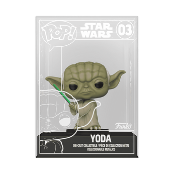 Pop! Die-Cast Yoda with Lightsaber, Image 1