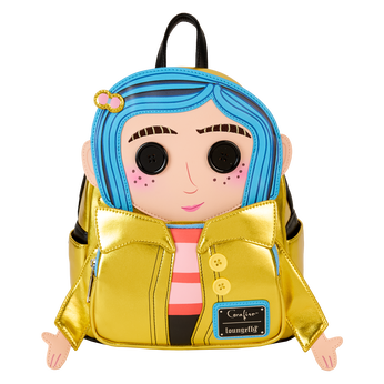 Coraline 15th Anniversary Laika Doll Metallic Cosplay Mini Backpack, , hi-res view 1