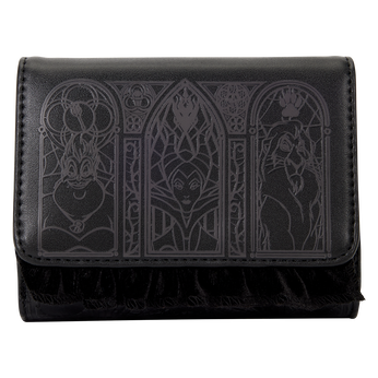 Disney Villains Stained Glass Trifold Wallet, Image 1