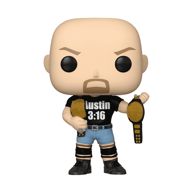 POP WWE: SC Steve Austin (3:16 shirt w/ 2 Belts)(MT), , hi-res view 2