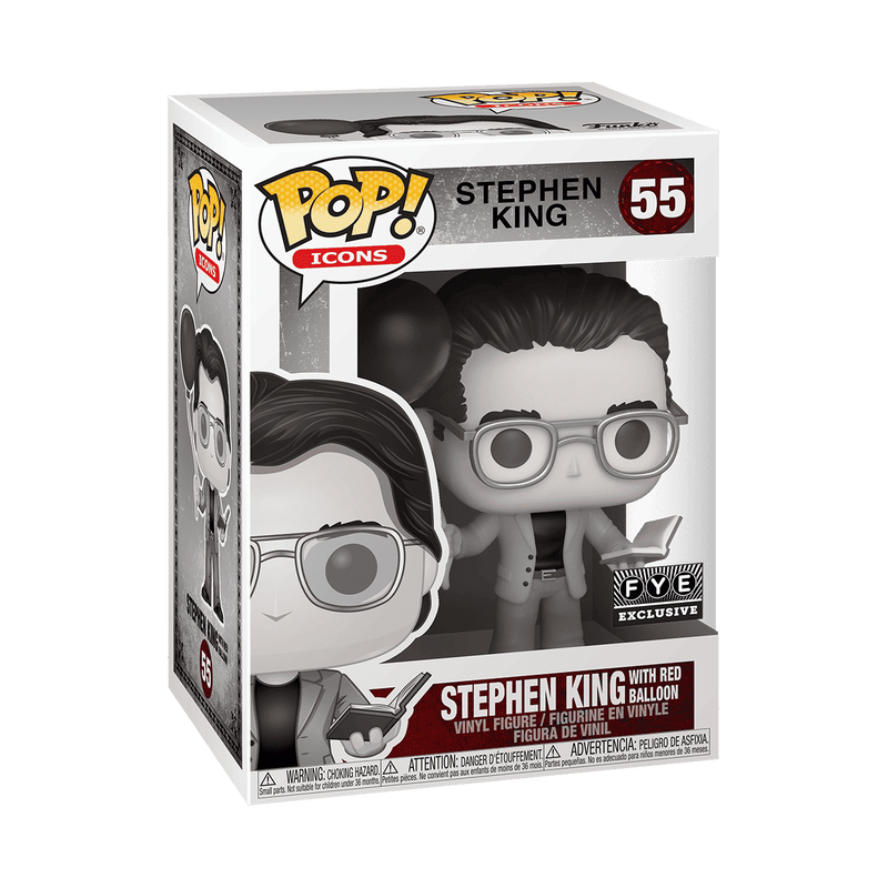 POP Icons:Stephen King w/Red Balloon(B&W), , hi-res view 1