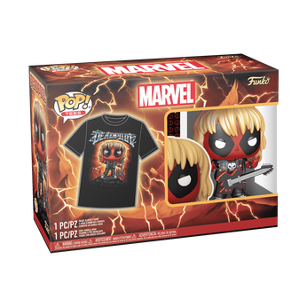 Pop! & Tee Heavy Metal Deadpool (Metallic), Image 2