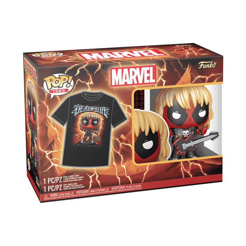 Pop! & Tee Heavy Metal Deadpool (Metallic), , hi-res view 2
