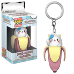 Bananya Keychain: Long-Haired Bananya, , hi-res view 1