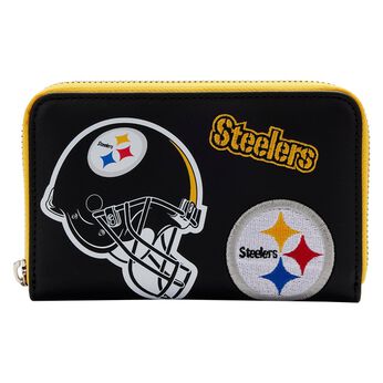 NFL Pittsburgh Steelers Patches Zip Around Wallet, Image 1