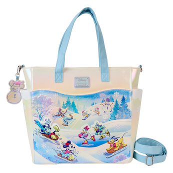 Mickey & Friends Winter Wonderland Convertible Backpack & Tote Crossbody Bag, Image 1