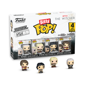 Bitty Pop! Netflix The Witcher 4-Pack Series 1, Image 1