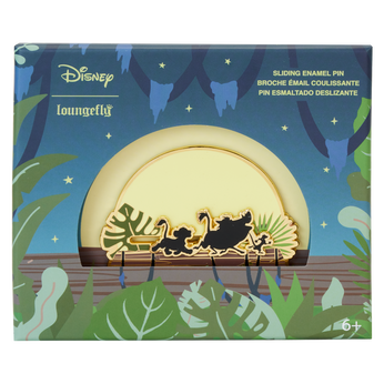 The Lion King 30th Anniversary Hakuna Matata Silhouette 3" Collector Box Sliding Pin, Image 1