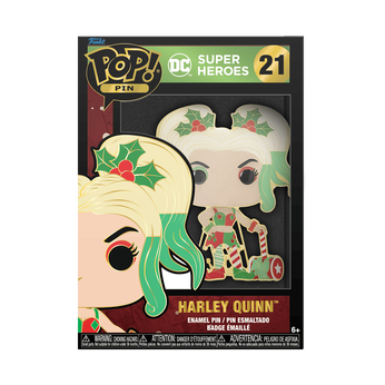 Pop! Pin Holiday Harley Quinn, Image 1
