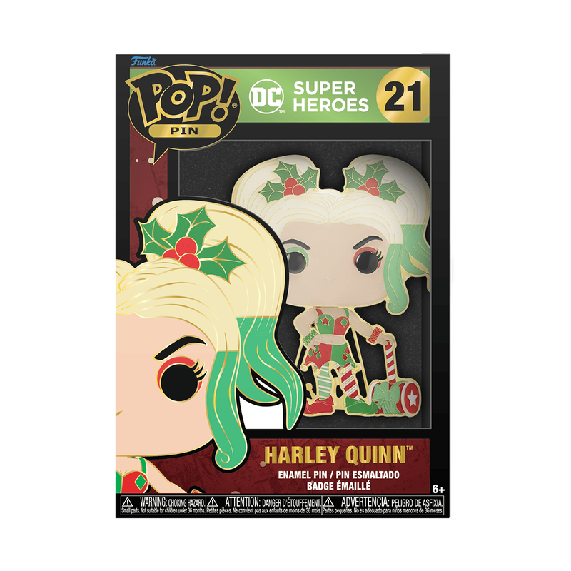 Pop! Pin Holiday Harley Quinn, , hi-res image number 1