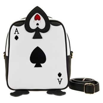Alice in Wonderland Ace of Spades Crossbody Bag, Image 1