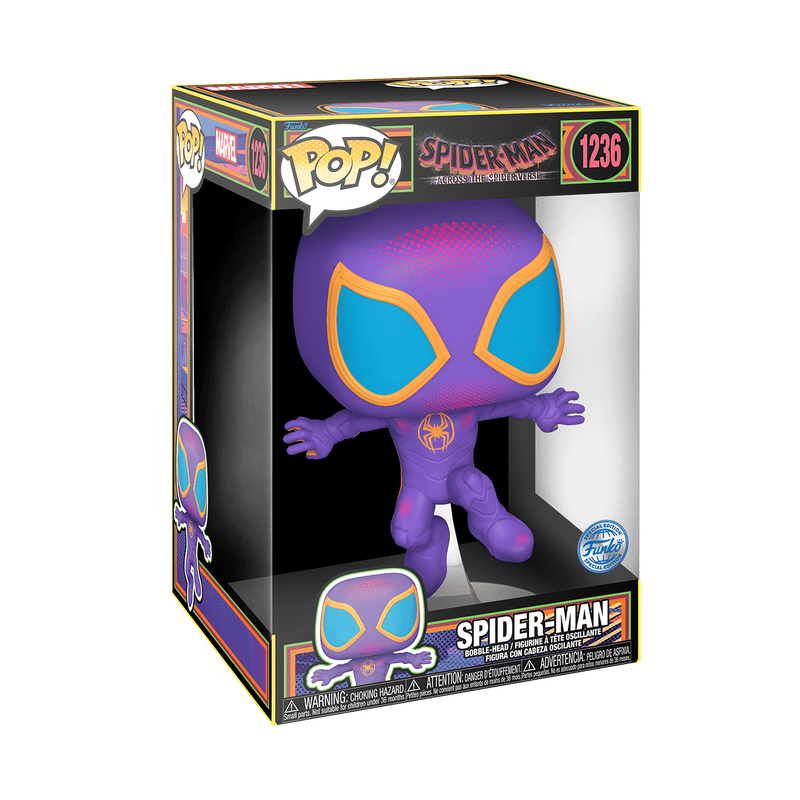 Pop! Jumbo Spider-Man (Miles Morales) (Black Light), , hi-res view 3
