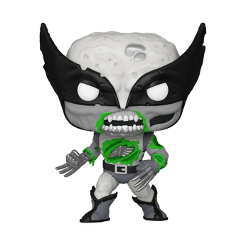 Pop! Zombie Wolverine (Black & White) (Glow), Image 1