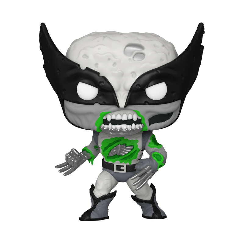 Pop! Zombie Wolverine (Black & White) (Glow), , hi-res view 1