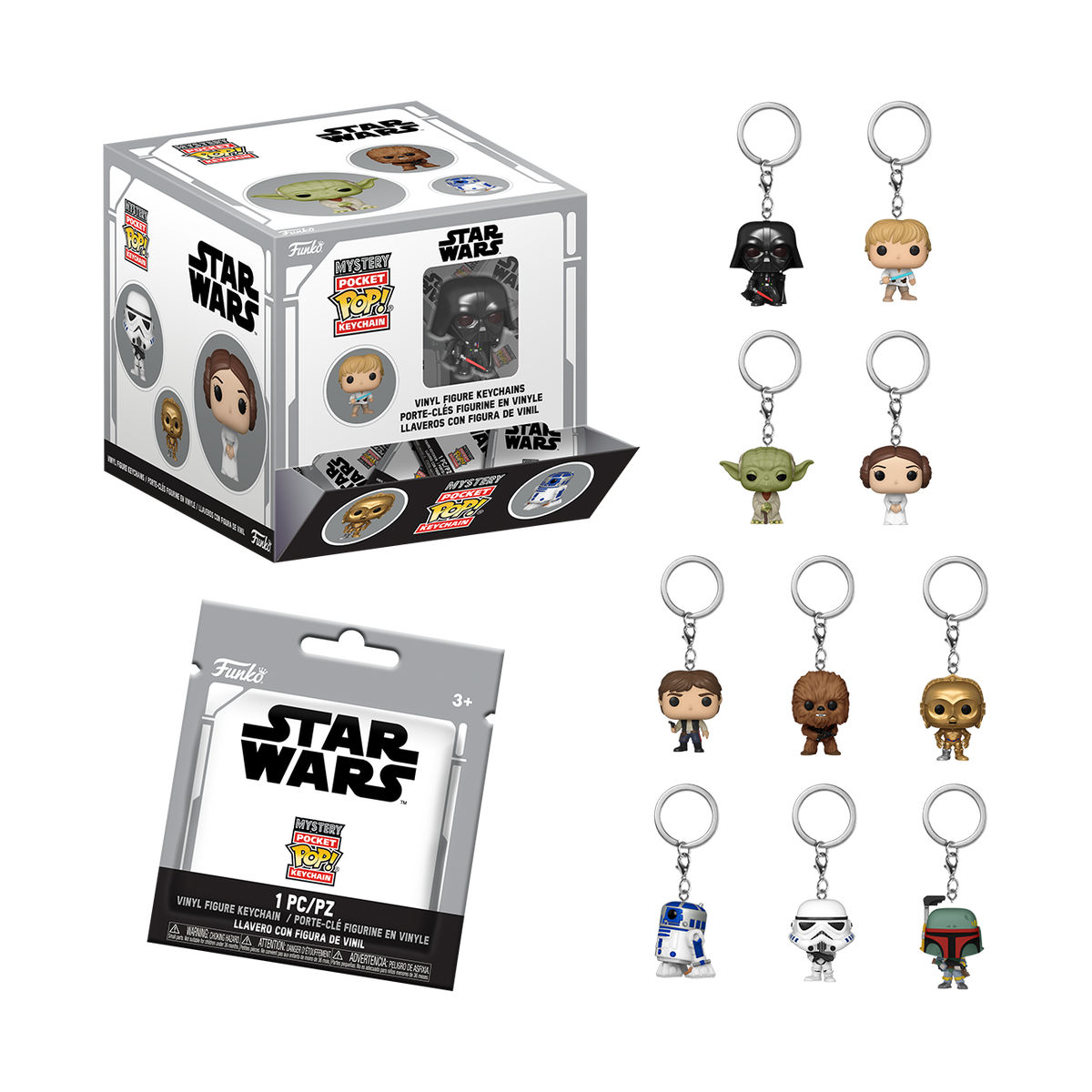 Детский брелок Funko Mystery Pop! Keychain Star Wars — фото 1
