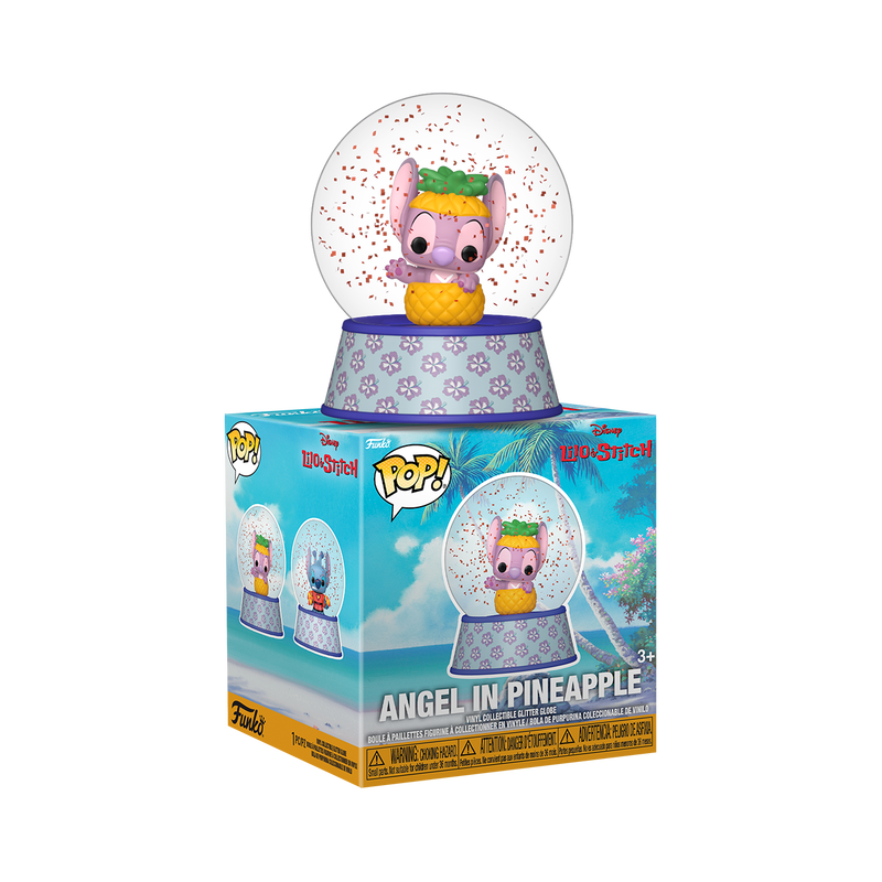 Angel in Pineapple Mini Glitter Globe, , hi-res view 2