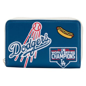 MLB LA Dodgers Patches Zip Around Wallet, Image 1