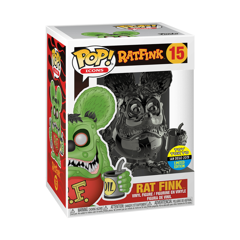 POP Comics: Rat Fink - Rat Fink (Grey Chrome), , hi-res view 1