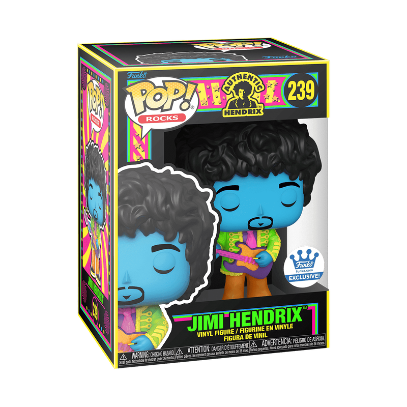 Buy Pop! Jimi Hendrix with Purple Guitar (Black Light) at Funko.