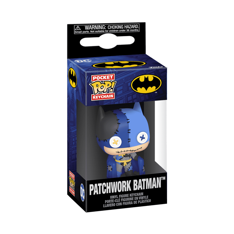 Pop! Keychain Patchwork Batman, , hi-res view 2
