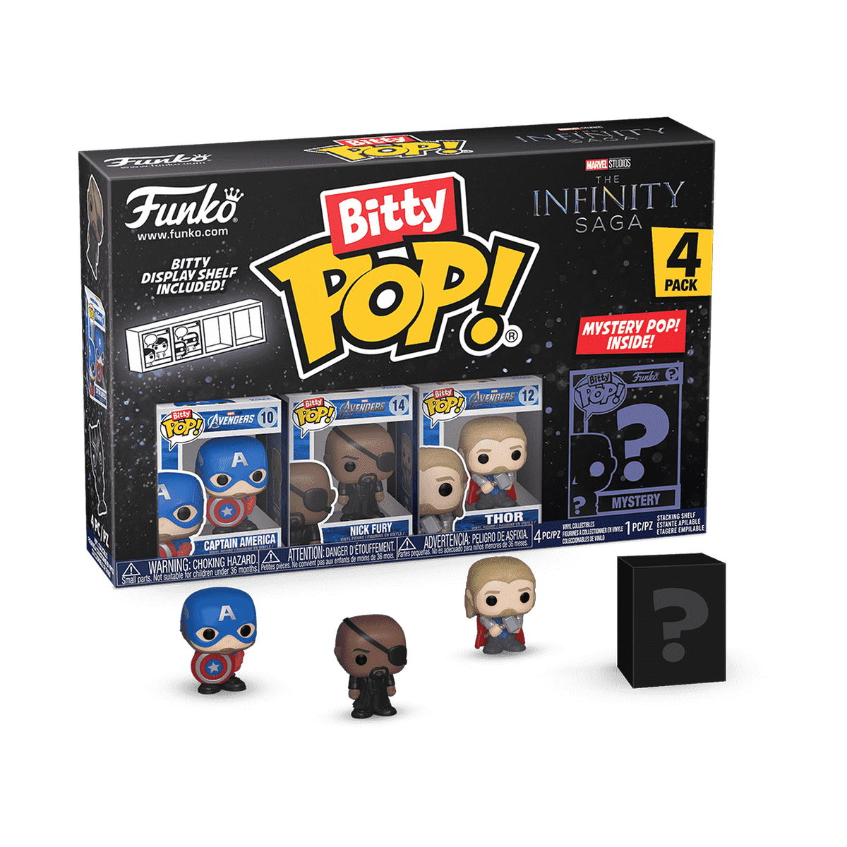 Набор из 4 фигурок Funko Bitty Pop! Marvel the Infinity Saga, серия 1 — фото 1