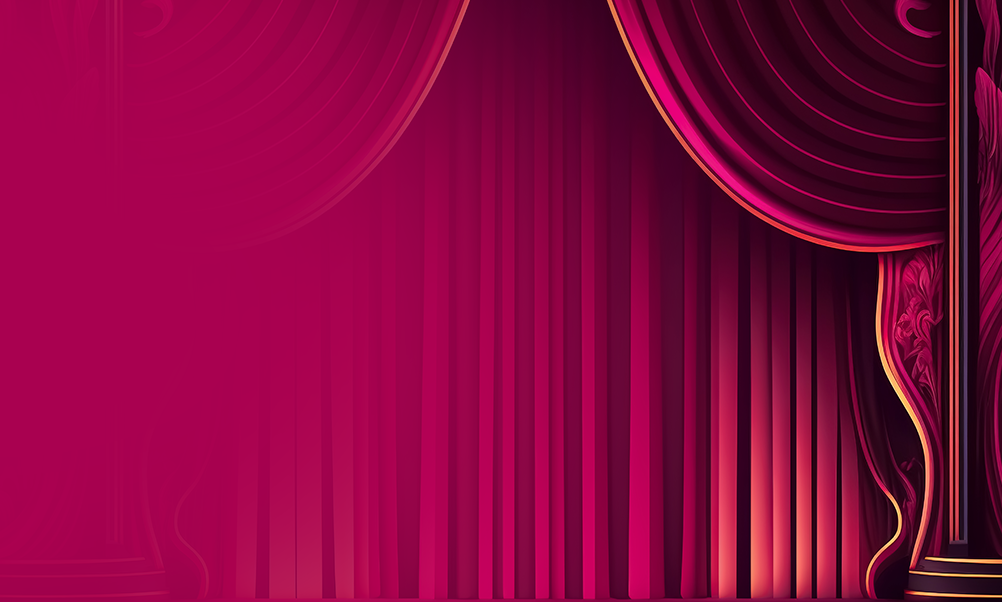 Pink theatre curtain background