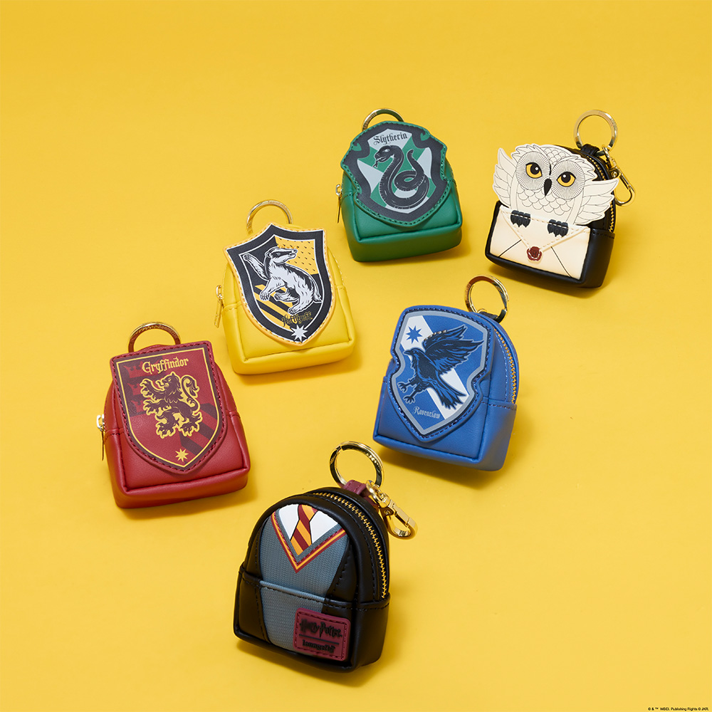 Selection of Loungefly Harry Potter backpack keychains