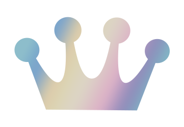 Iridescent gradient Funko Crown logo