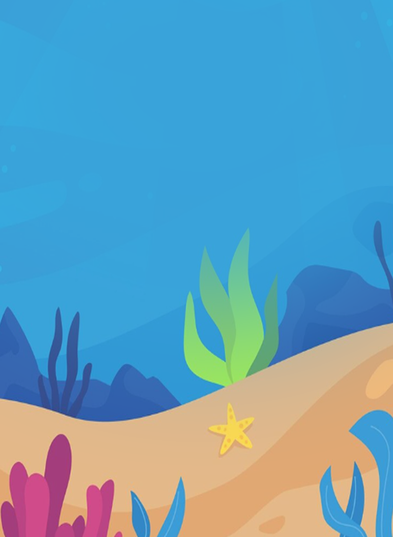 Illustrated underwater background