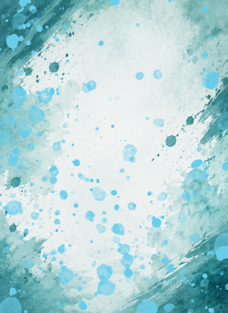 Blue watercolor paint splash background with artistic brush strokes