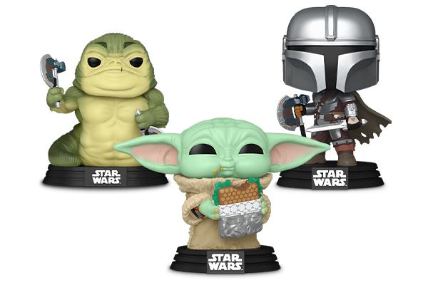 Funko Pop! Star Wars The Mandalorian and Grogu vinyl collectibles