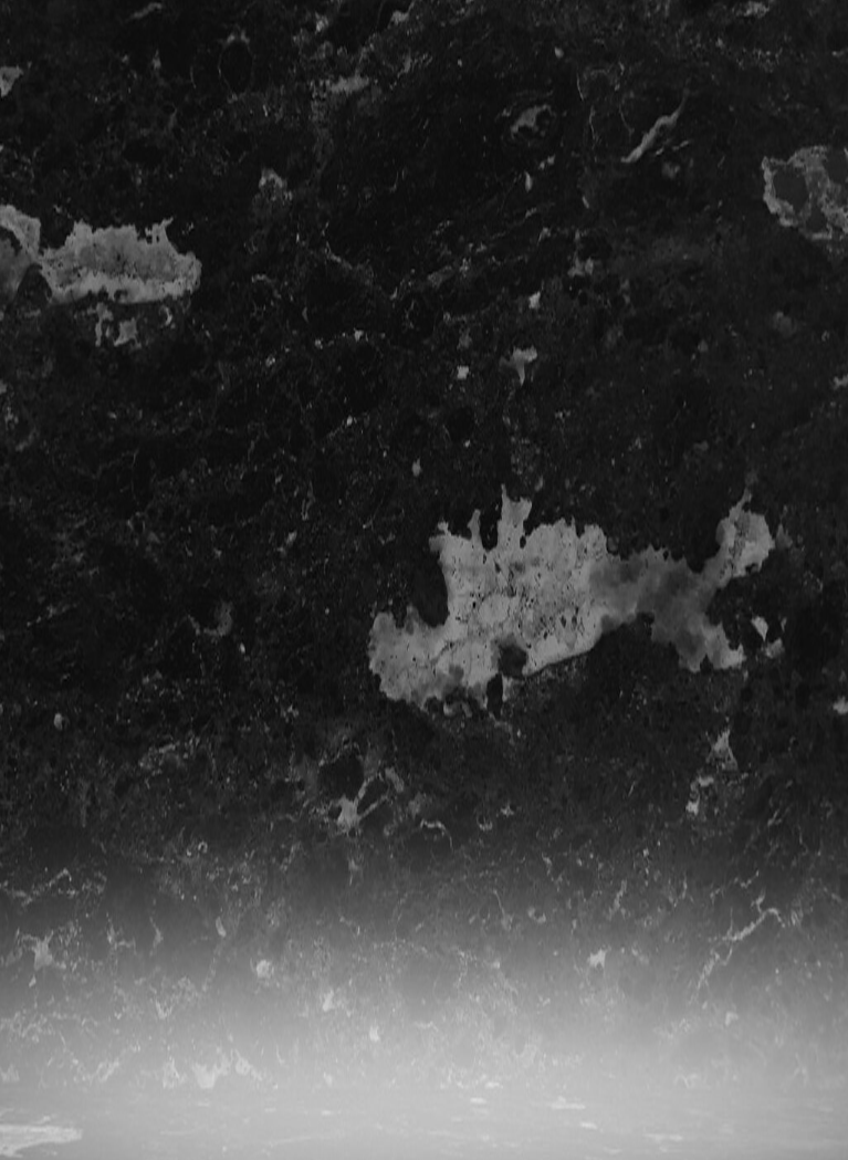 Dark black grunge background with distressed stone texture and a gray gradient fade along the bottom edge.