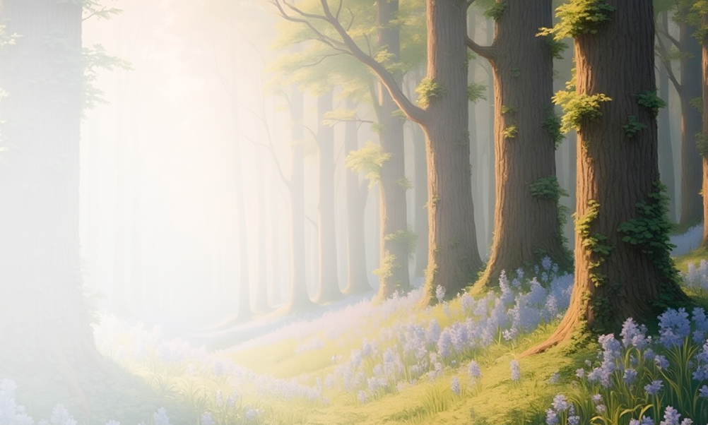 Ethereal forest illustration