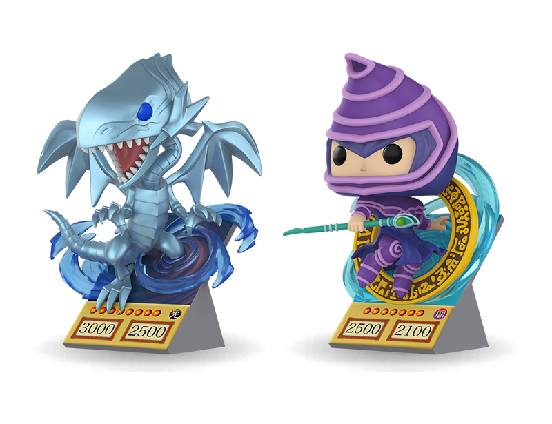Pop! Premium Dark Magician - 86607, Pop! Premium Blue-Eyes White Dragon - 86608