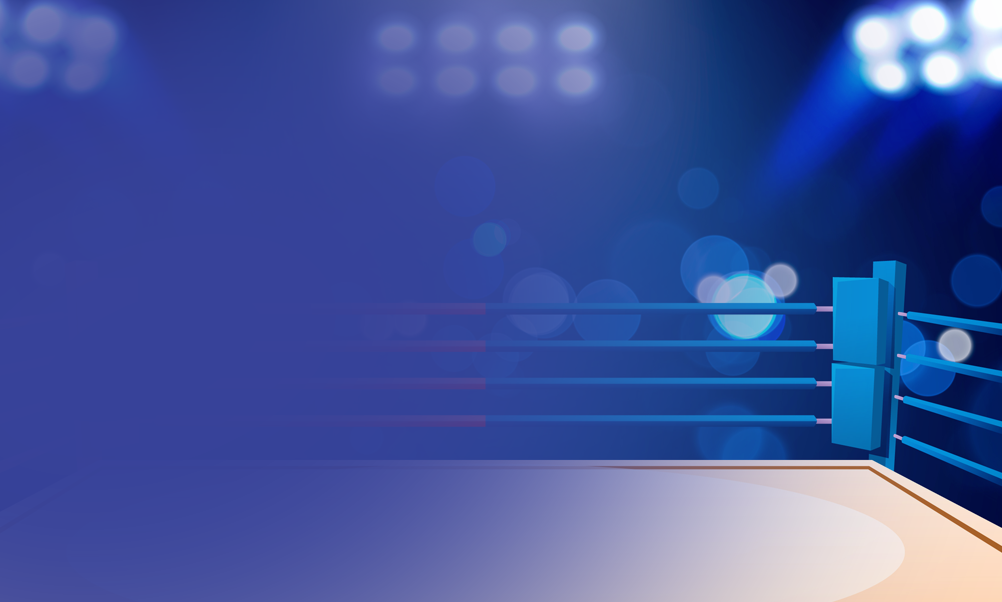 Blue tone wrestling ring