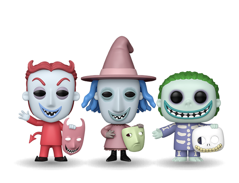 TNBC Lock Shock and Barrell Funko Pop collectibles 